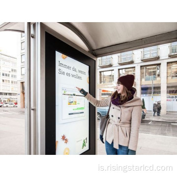 Vatnsheldur strætó stöð LCD skjár